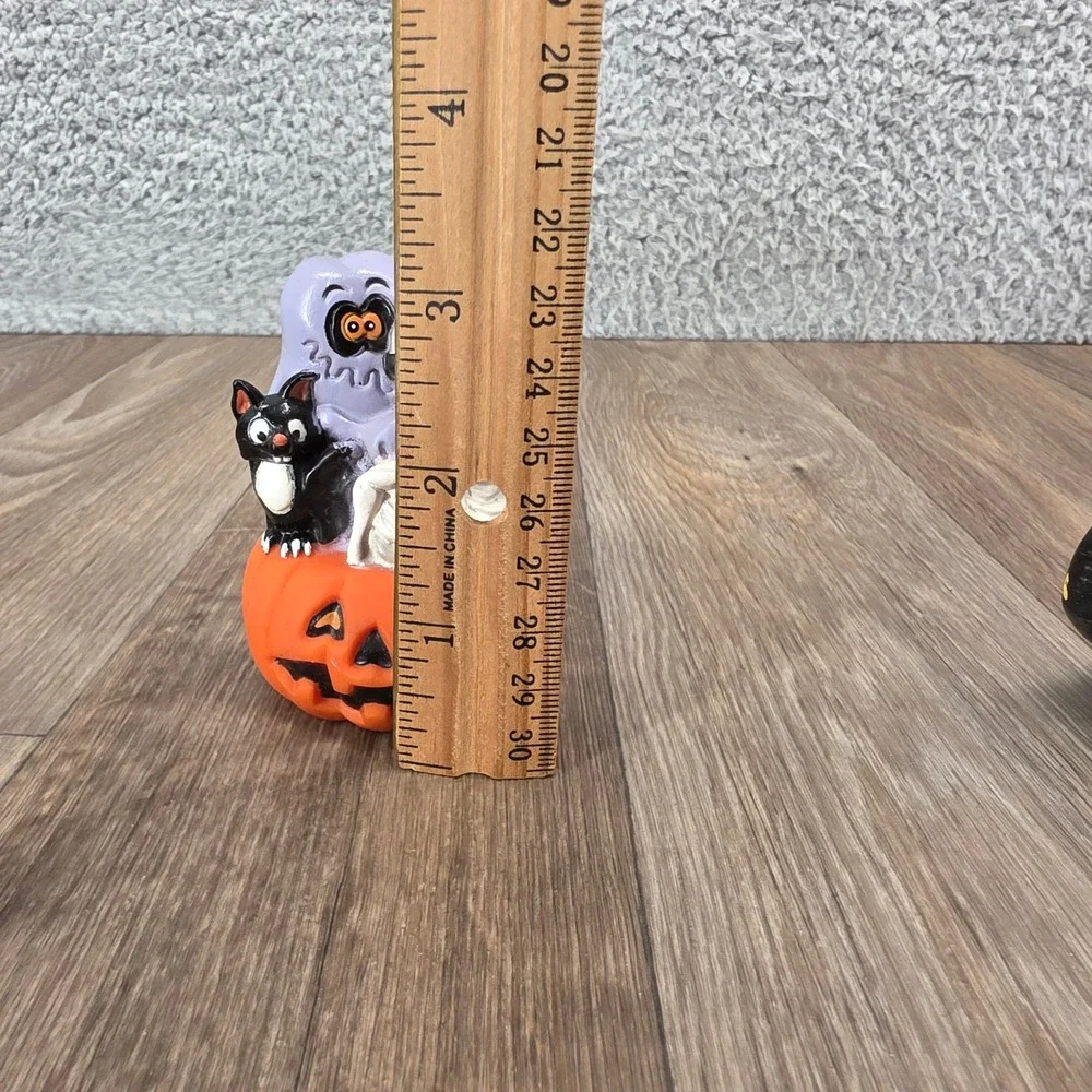 Vintage 90s Halloween Bundle Fun World Frankenstein BBI Pumpkin Stack Ghoulins